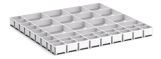 Cubio Plastic Box Divider Kit 41 Compartment. For Cabinet - (WxDxH: 800x750x75mm) - Part No:43020807