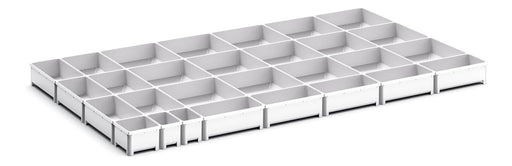 Cubio Plastic Box Divider Kit 29 Compartment. For Cabinet - (WxDxH: 1050x650x75mm) - Part No:43020808