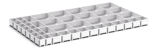 Cubio Plastic Box Divider Kit 43 Compartment. For Cabinet - (WxDxH: 1050x650x75mm) - Part No:43020809