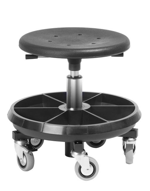Industrial Chair Pu Stool Mobile (Height 330-460) (WxDxH: 350x350x460mm) - Part No:88601003