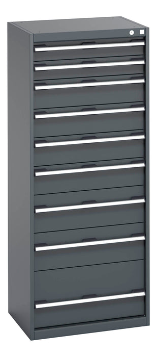 Bott Cubio Drawer Cabinet With 9 Drawers (WxDxH: 650x525x1600mm) - Part No:40011066