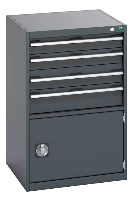 Bott Cubio Drawer Cabinet With 4 Drawers / Door (WxDxH: 650x650x1000mm) - Part No:40019055