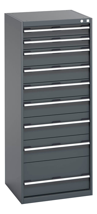 Bott Cubio Drawer Cabinet With 9 Drawers (WxDxH: 650x650x1600mm) - Part No:40019154