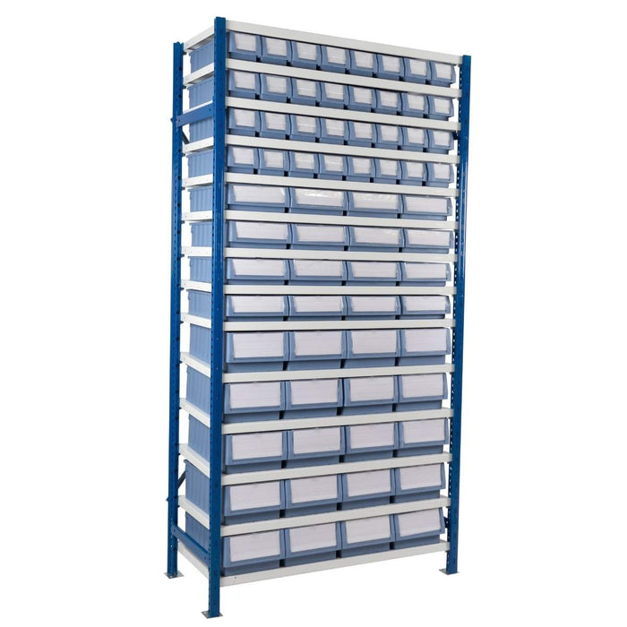 SAC Expo 4 Starter Bay with 2 x Frames, 14 x Shelves & 68 x Shelf Trays - Height: 2000mm