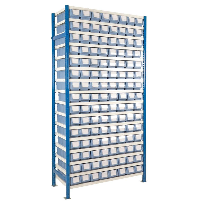 SAC Expo 4 Starter Bay with 2 x Frames, 16 x Shelves & 120 x Shelf Trays - Height: 2000mm