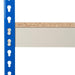 SAC Heavy Duty Rivet Racking Bay with 4 Shelf Levels - Height: 1830mm - Blue & Grey
