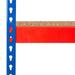 SAC Heavy Duty Rivet Racking Bay with 4 Shelf Levels - Height: 1830mm - Blue & Orange