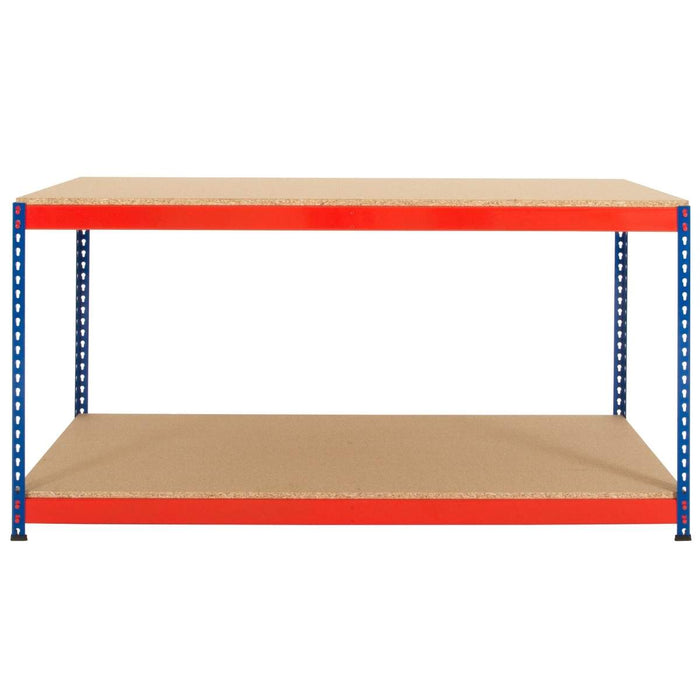 SAC Rivet Workbench with Chipboard Top and Full Depth Chipboard Undershelf - Height: 915mm