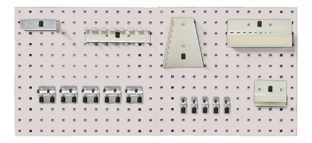 Perfo Panel Cable Bott Perfo Panel And Hook Kit With 2X 0.5M Panels