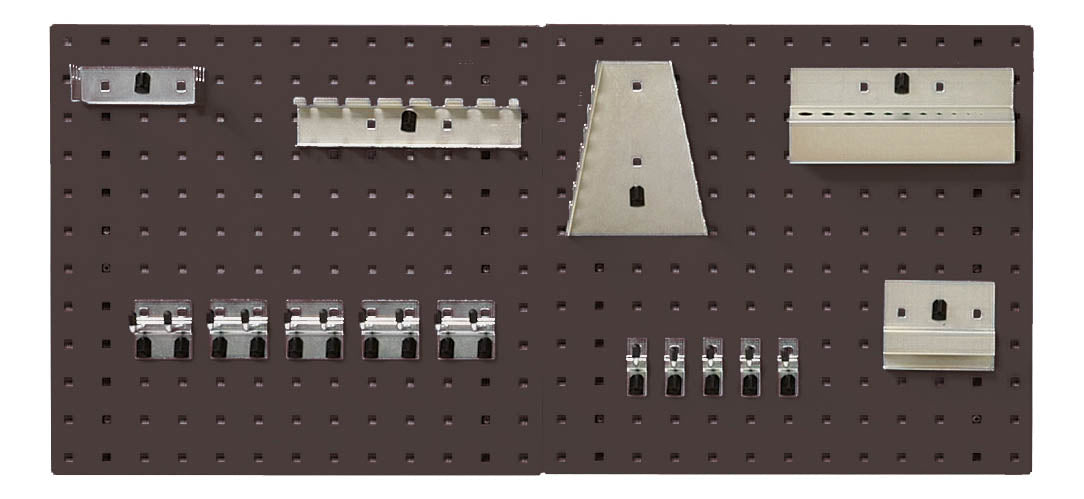 Perfo Panel Cable Bott Perfo Panel And Hook Kit With 2X 0.5M Panels
