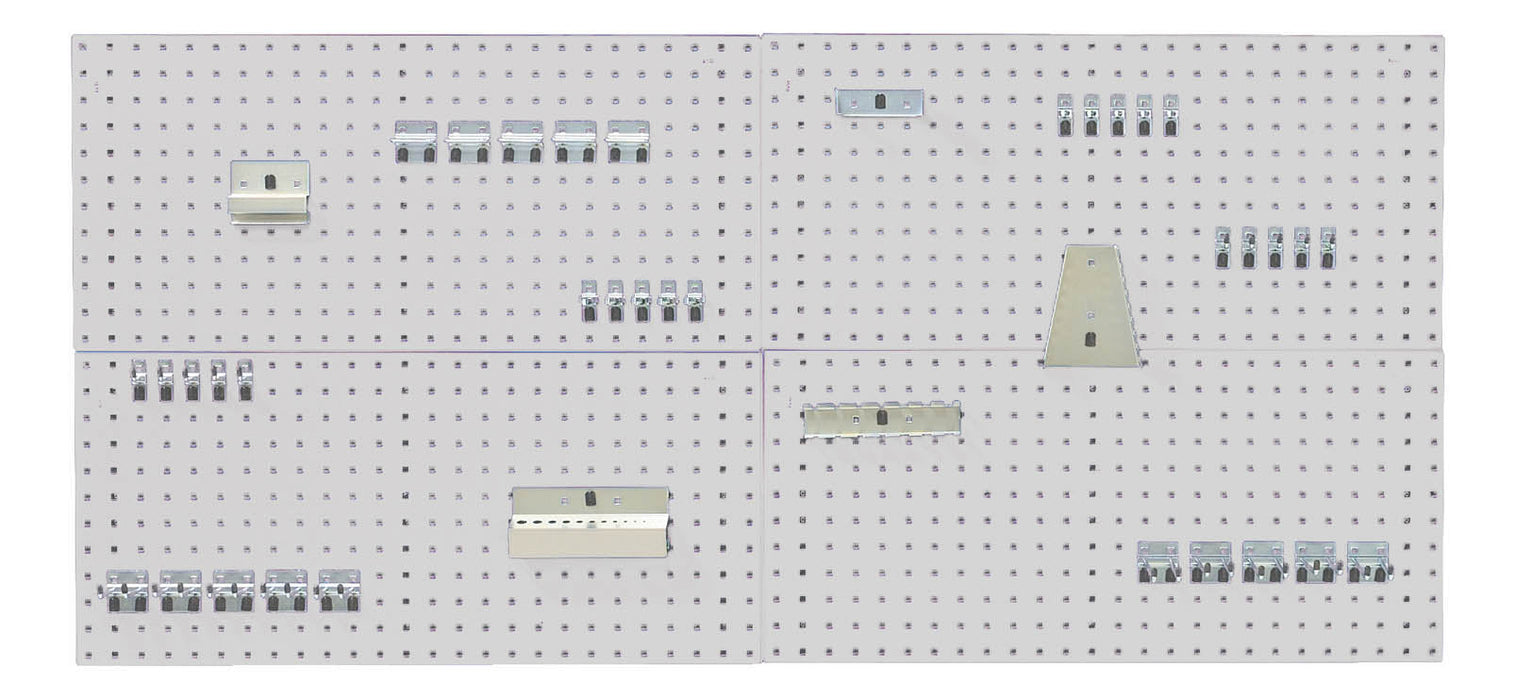 Perfo Panel Cable Bott Perfo Panel And Hook Kit With 4X 1.0M Panels