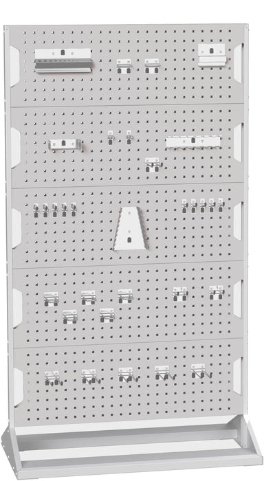 Bott Perfo Panel Rack Double Sided & Hook Kit With 10 Panels And 80 Piece Hook Kit (WxDxH: 1000x550x1775mm) - Part No:16917202