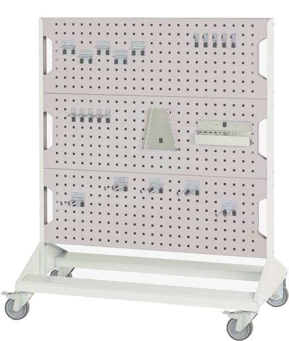 Bott Perfo Panel Trolley Double Sided & Hooks With 6 Panels, 40 Piece Hook Kit (WxDxH: 1000x550x1250mm) - Part No:16917260