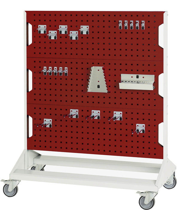 Bott Perfo Panel Trolley Double Sided & Hooks With 6 Panels, 40 Piece Hook Kit (WxDxH: 1000x550x1250mm) - Part No:16917260