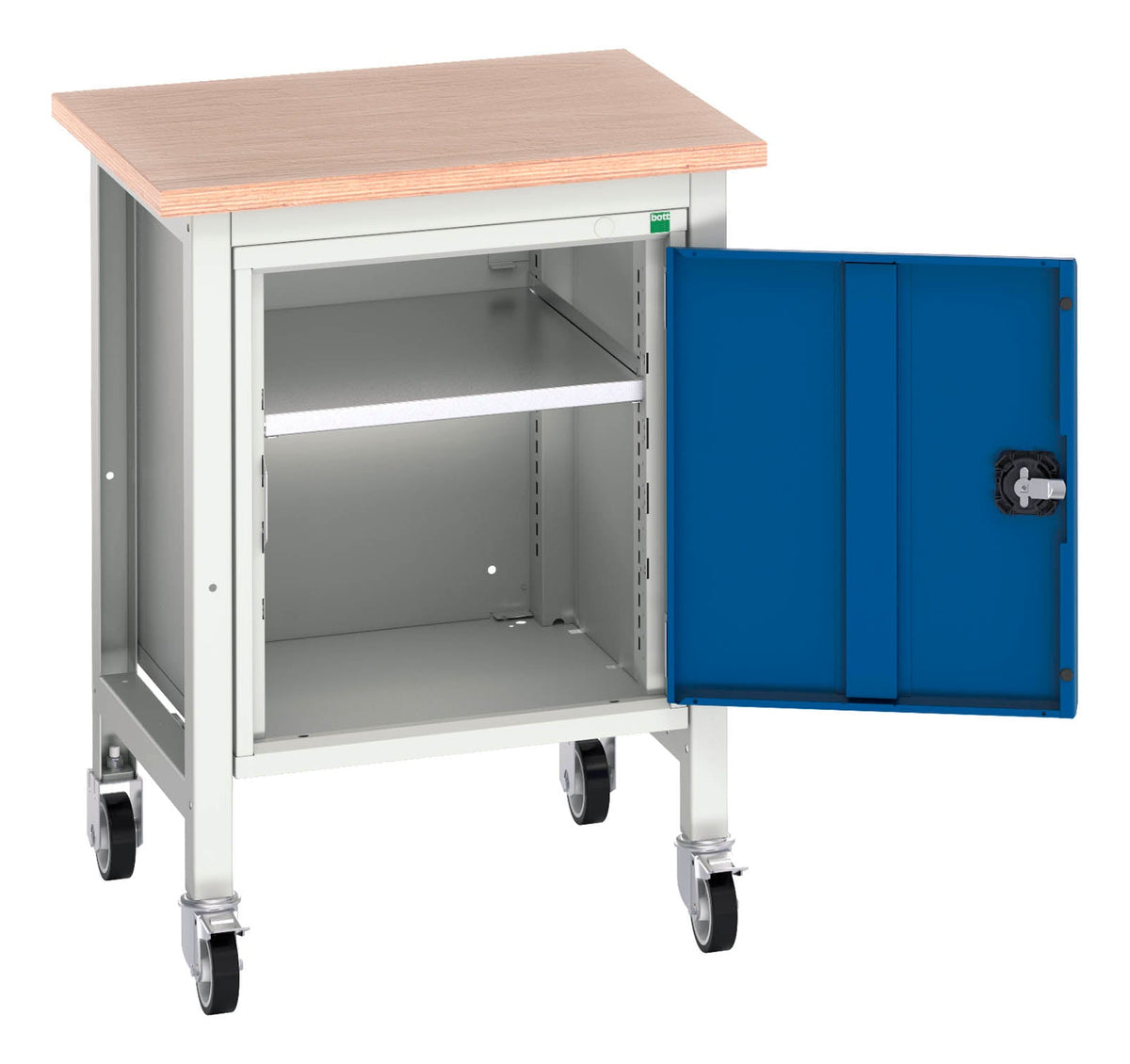 Bott Verso Mobile Workstand With Cupboard & Multiplex Top (WxDxH: 700x ...