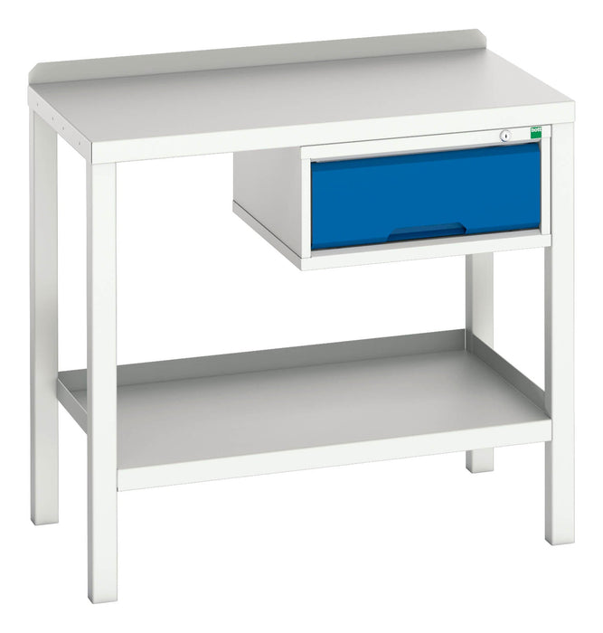 Bott Verso Welded Bench With 1 Drawer Cab & Steel Top (WxDxH: 1000x600x910mm) - Part No:16922600