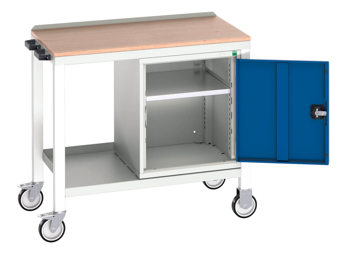 Bott Verso Mobile Welded Bench With Cupboard & Mpx Top (WxDxH: 1000x60 ...