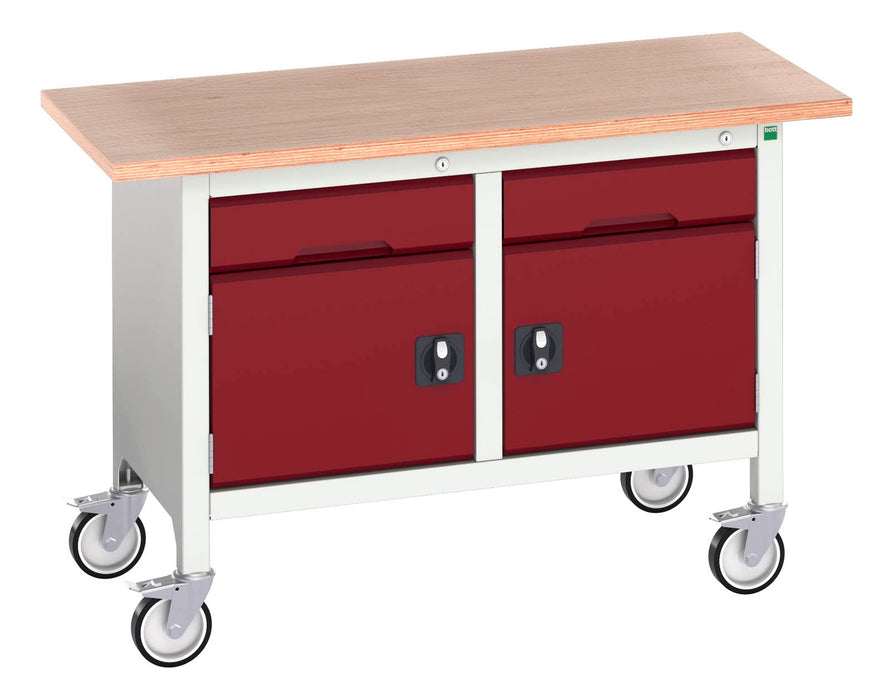 Bott Verso Mobile Storage Bench (Mpx) With 1 Drawer-Cupboard / 1 Drawer-Cupboard (WxDxH: 1250x600x830mm) - Part No:16923201