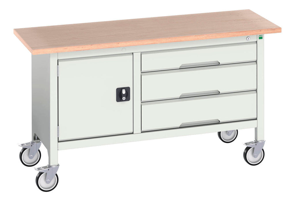 Bott Verso Mobile Storage Bench (Mpx) With Cupboard / 3 Drawer Cab (WxDxH: 1500x600x830mm) - Part No:16923214