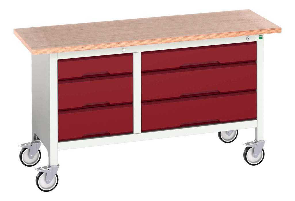 Bott Verso Mobile Storage Bench (Mpx) With 3 Drawer Cab / 3 Drawer Cab (WxDxH: 1500x600x830mm) - Part No:16923215