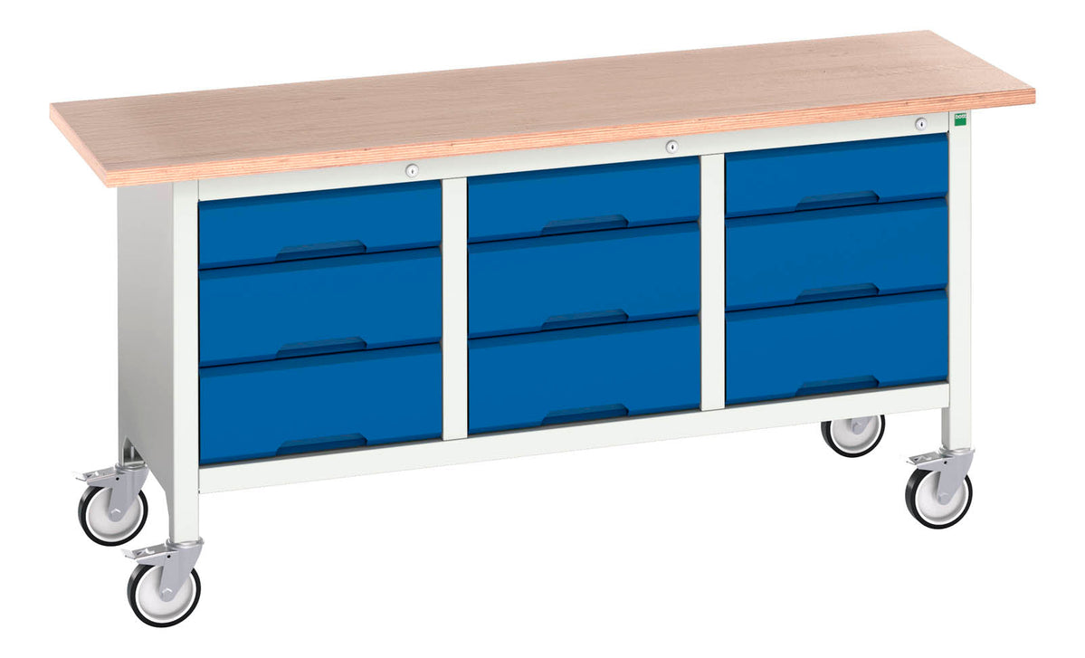 Bott Verso Mobile Storage Bench (Mpx) With 3 Drw Cab / 3 Drw Cab / 3 D ...