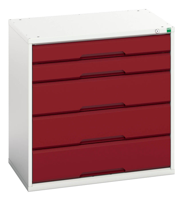 Bott Verso Drawer Cabinet With 5 Drawers (WxDxH: 800x550x800mm) - Part No:16925112