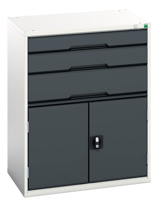 Bott Verso Drawer-Door Cabinet With 3 Drawers / Cupboard (WxDxH: 800x550x1000mm) - Part No:16925161