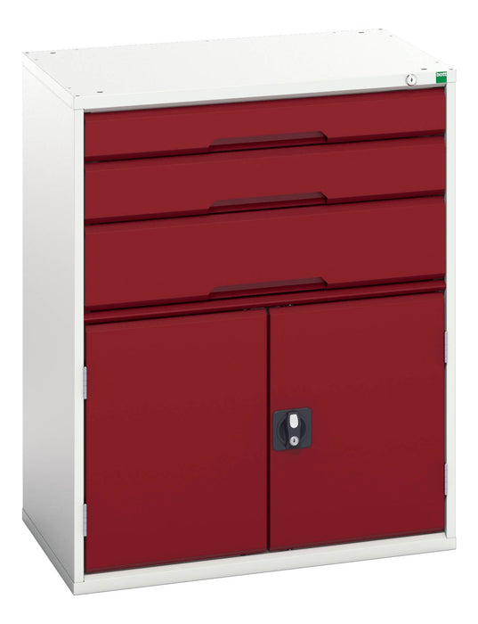 Bott Verso Drawer-Door Cabinet With 3 Drawers / Cupboard (WxDxH: 800x550x1000mm) - Part No:16925161