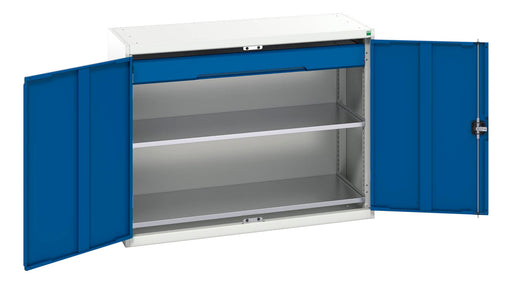Verso Kitted Cupboard With 2 Shelves, 1 Drawer (WxDxH: 1300x550x1000mm) - Part No:16926604