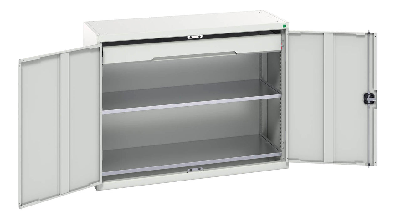 Bott Verso Kitted Cupboard With 2 Shelves, 1 Drawer (WxDxH: 1300x550x1000mm) - Part No:16926604