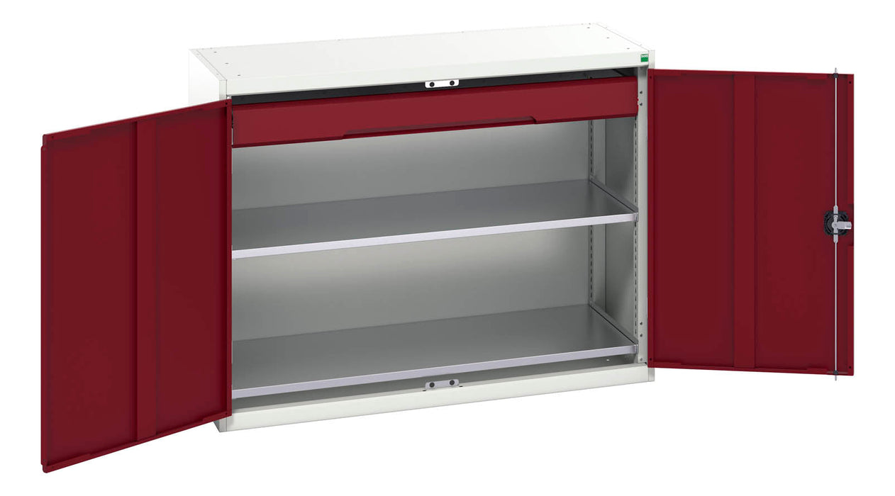 Bott Verso Kitted Cupboard With 2 Shelves, 1 Drawer (WxDxH: 1300x550x1000mm) - Part No:16926604