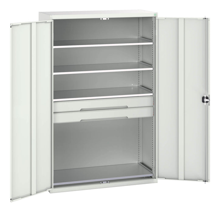 Bott Verso Kitted Cupboard With 4 Shelves, 2 Drawers (WxDxH: 1300x550x2000mm) - Part No:16926654