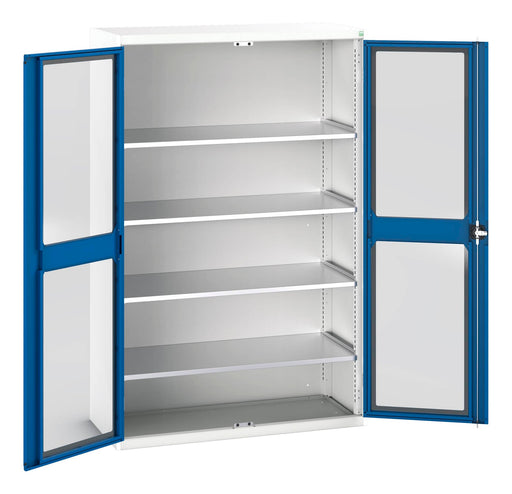 Verso Window Door Cupboard With 4 Shelves (WxDxH: 1300x550x2000mm) - Part No:16926663