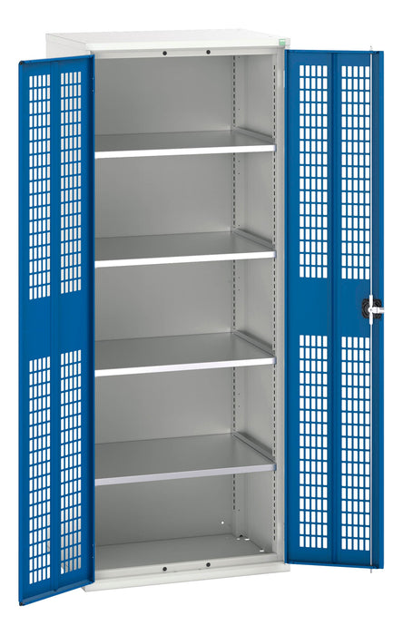 Verso Ventilated Door Cupboard With 4 Shelves (WxDxH: 800x550x2000mm) - Part No:16926743