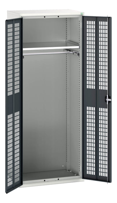 Bott Verso Ventilated Door Kitted Cupboard With 1 Shelf, 1 Rail (WxDxH: 800x550x2000mm) - Part No:16926744