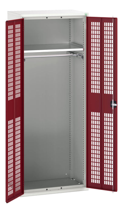 Bott Verso Ventilated Door Kitted Cupboard With 1 Shelf, 1 Rail (WxDxH: 800x550x2000mm) - Part No:16926744
