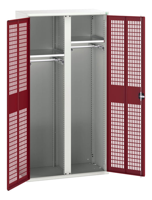 Bott Verso Ventilated Door Kitted Cupboard With 2 Shelves, 2 Rail & Partition (WxDxH: 1050x550x2000mm) - Part No:16926773