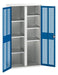 Verso Ventilated Door Kitted Cupboard With 6 Shelves & Partition (WxDxH: 1050x550x2000mm) - Part No:16926775