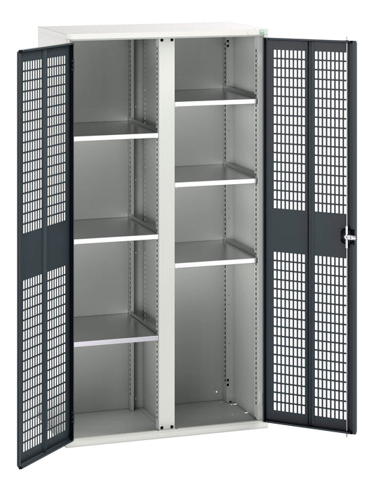 Bott Verso Ventilated Door Kitted Cupboard With 6 Shelves & Partition (WxDxH: 1050x550x2000mm) - Part No:16926775