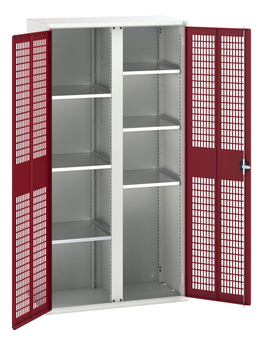 Bott Verso Ventilated Door Kitted Cupboard With 6 Shelves & Partition (WxDxH: 1050x550x2000mm) - Part No:16926775