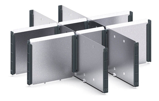 Verso Adjustable Metal Divider Kit 9 Compartment. For Cabinet - (WxDxH: 525x550x175mm) - Part No:16926805