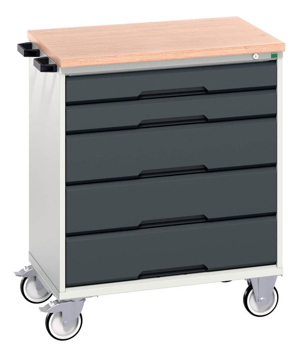 Bott Verso Mobile Cabinet With 5 Drawers And Mpx Top (WxDxH: 800x600x980mm) - Part No:16927001