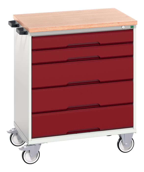 Bott Verso Mobile Cabinet With 5 Drawers And Mpx Top (WxDxH: 800x600x980mm) - Part No:16927001