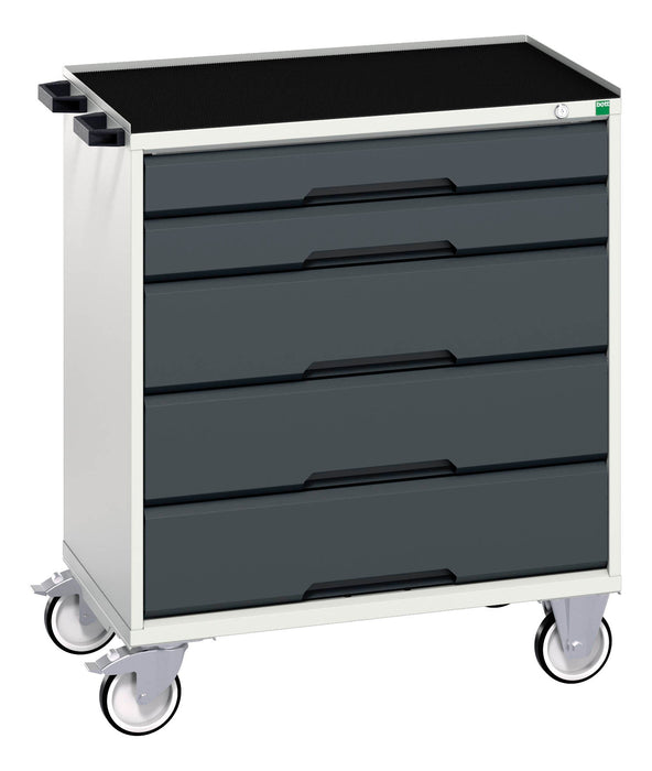 Bott Verso Mobile Cabinet With 5 Drawers And Top Tray (WxDxH: 800x550x965mm) - Part No:16927002