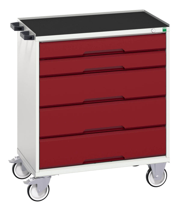 Bott Verso Mobile Cabinet With 5 Drawers And Top Tray (WxDxH: 800x550x965mm) - Part No:16927002