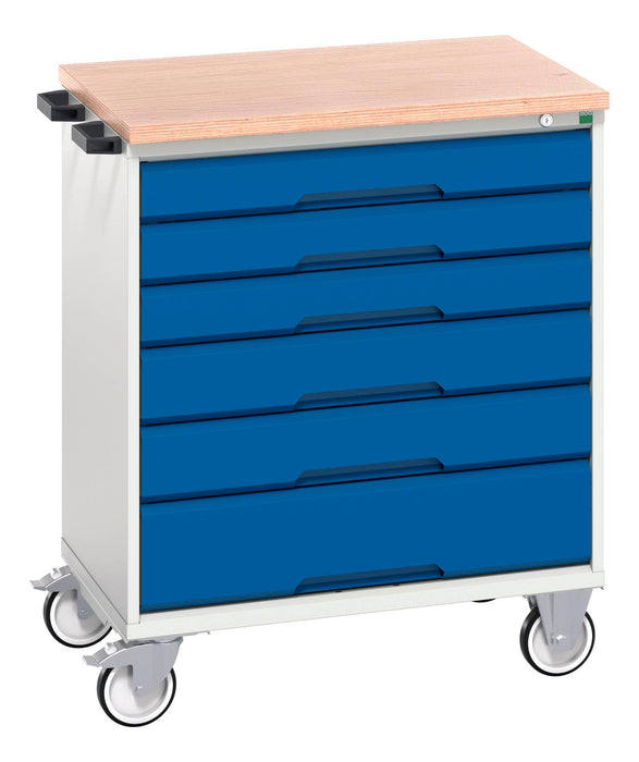 Verso Mobile Cabinet With 6 Drawers And Mpx Top (WxDxH: 800x600x980mm) - Part No:16927004