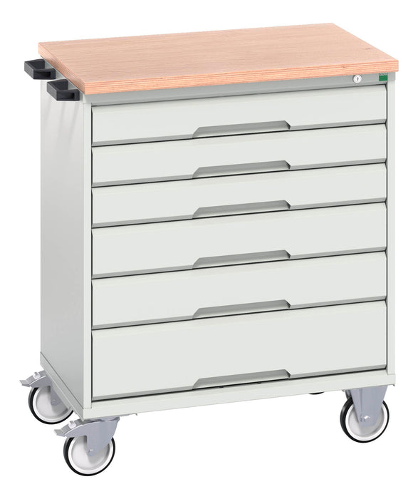 Bott Verso Mobile Cabinet With 6 Drawers And Mpx Top (WxDxH: 800x600x980mm) - Part No:16927004