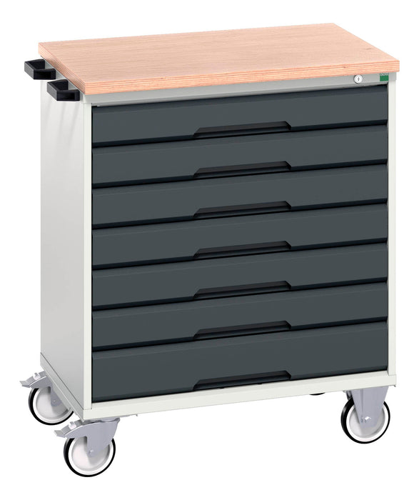 Bott Verso Mobile Cabinet With 7 Drawers And Mpx Top (WxDxH: 800x600x980mm) - Part No:16927007