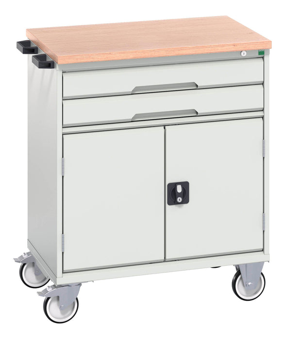 Bott Verso Mobile Cabinet With 2 Drawers, Door And Mpx Top (WxDxH: 800x600x980mm) - Part No:16927010