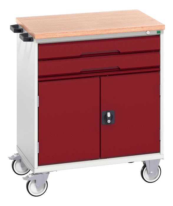 Bott Verso Mobile Cabinet With 2 Drawers, Door And Mpx Top (WxDxH: 800x600x980mm) - Part No:16927010